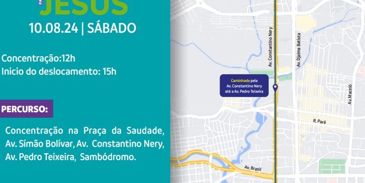 MARCHA PRA JESUS: Alerta para alterações no trânsito e transporte neste sábado