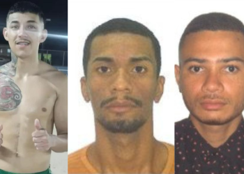 Klinger Luan Ferreira Costa, o “Ferreirinha”, Francisco de Oliveira Galvão Neto e Ayan Ferreira de Souza. Polícia