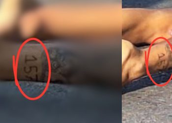 Vídeo: Morto por justiceiro em Manaus ostentava tatuagem escrito ‘157’ na perna