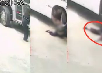 Vídeo mostra mulher tendo as pernas esmagadas por ônibus dentro do Terminal 2