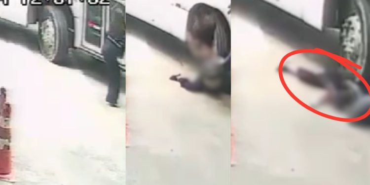Vídeo mostra mulher tendo as pernas esmagadas por ônibus dentro do Terminal 2