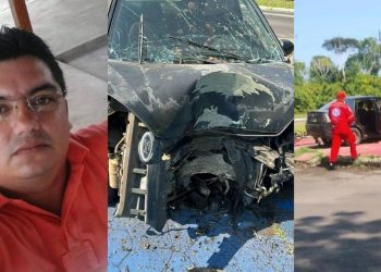 Enquanto dirigia, homem infarta e colide em estrutura no interior do Amazonas