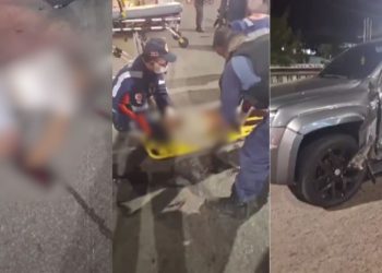 Motociclista de App morre em colisão com picape na Torquato Tapajós; passageira fica em estado grave