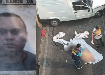 Acidente gravíssimo na Avenida Torquato Tapajós mata motorista de Fiorino