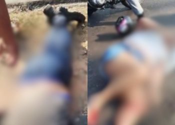 Motoqueiro morre e esposa fica ferida após serem atropelados por candidato a vereador em Manaus