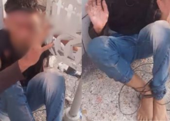 Malandrão tenta a sorte de roubar no Jorge Teixeira e fica com o rosto 'espocado' de porrada