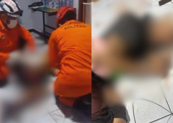 Idoso é baleado no abdômen dentro de casa durante confronto entre facções em Manaus; veja o vídeo