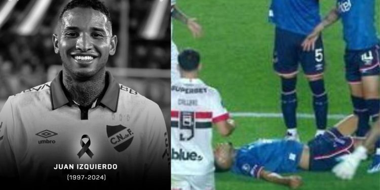 Morre Juan Izquierdo, zagueiro do Nacional, após passar mal em partida contra o São Paulo