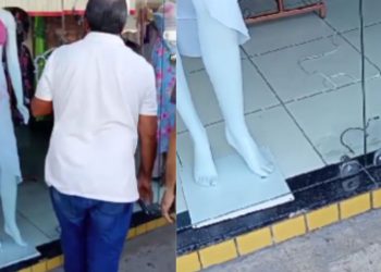 Assaltantes deixam mulher amarrada após fazerem 'a limpa' em loja perto de delegacia na Cidade Nova