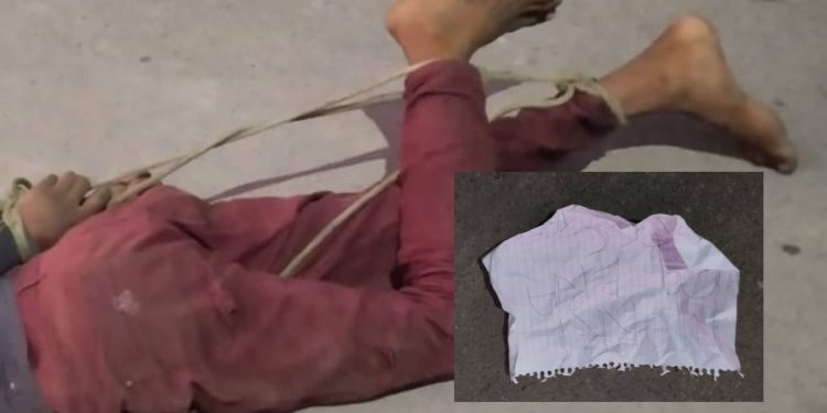 Organização criminosa mata homem e deixa bilhete ao lado do corpo em Manaus