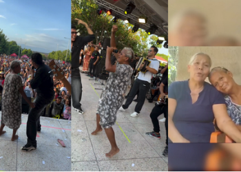 Uma idosa identificada como Aidé, que estava desaparecida há 8 meses, foi localizado após surgir dançando. Vídeo: