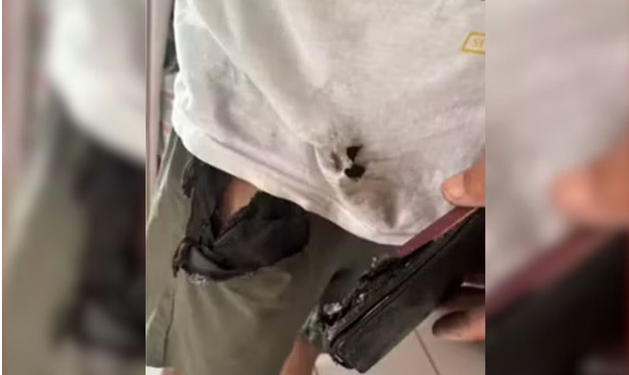 Vídeo: Celular $xplod# no bols* de homem que limpav% calçad¨