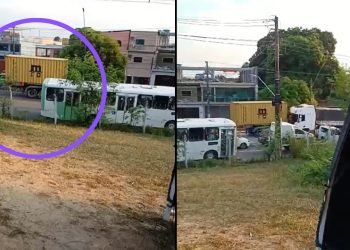 Um dia após um motorista morrer esmagado por uma carreta na zona Sul de Manaus, passou a circular na. Vídeo: