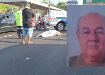 Antônio Moreira de Souza, 72, morreu após ser atropelado na faixa de pedestre por uma motocicleta que. Idoso