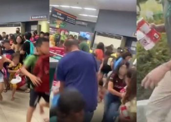 Crianças são filmadas roubando supermercado em Manaus