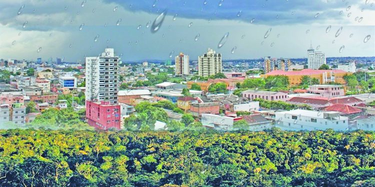 Mãe natureza salva a cidade