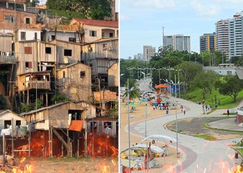 Miséria e fogo cercam Manaus
