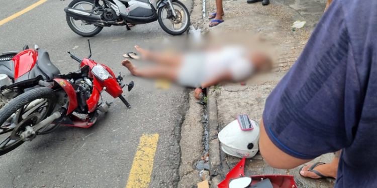 Morre idosa atropelada por motociclista no bairro Compensa