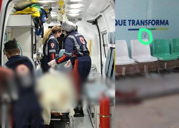 Paciente atende ligação, sai da UPA e é baleado em Manaus; uma mulher ficou ferida