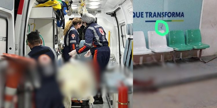 Paciente atende ligação, sai da UPA e é baleado em Manaus; uma mulher ficou ferida