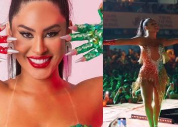 Com look deslumbrante, Isabelle Nogueira é anunciada como Musa da Grande Rio