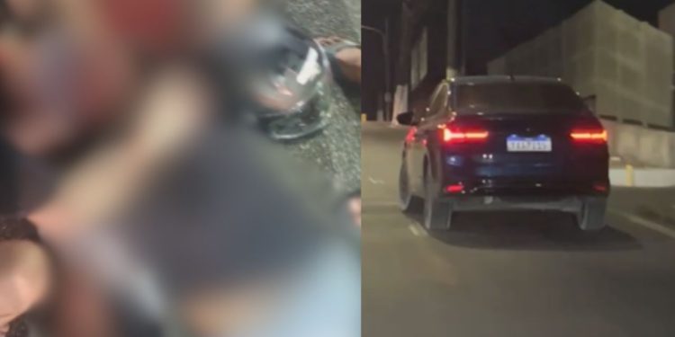 Vídeo: Carro deixa motoqueiro em estado grave em acidente e foge sem prestar socorro no Alvorada