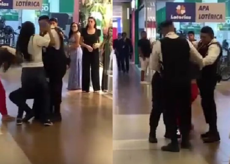 Mulheres agridem segurança dentro de shopping em Manaus