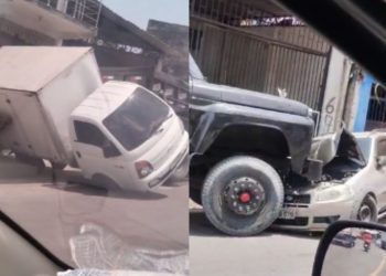 Motorista quebra o braço em acidente após crianças puxarem o freio de mão em Manaus