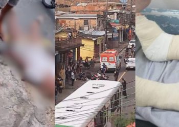 Vídeo mostra idosa agonizando após ser atropelada por mototaxista na Compensa