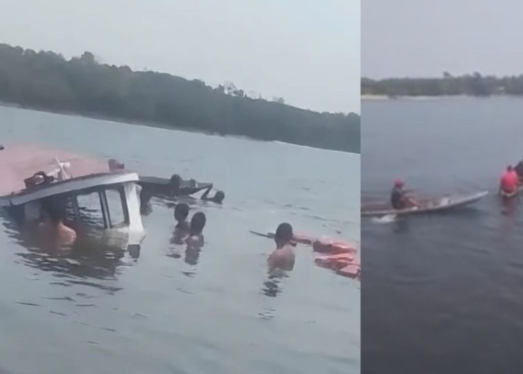 Vídeo: Embarcação afunda com 7 pessoas da mesma família no Amazonas; bebê ficou ferido