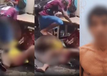 Vídeo mostra peixeiro chutando rosto de moradora de rua no interior do Amazonas