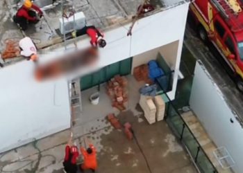 Trabalhador morre ao sofrer descarga elétrica durante obra em condomínio da Ponta Negra