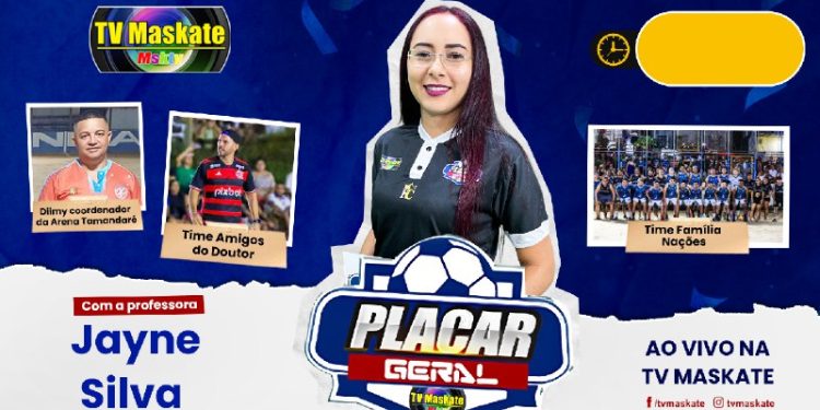 Time Família Nações, Amigos do Doutor e o coordenador da arena Tamandaré no Placar Geral.