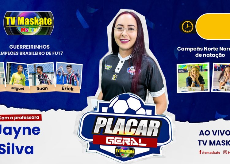 Campeões das modalidades do Futebol e Natação no Placar Geral