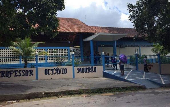 Motociclista atropela criança na frente de escola no bairro Santa Etelvina