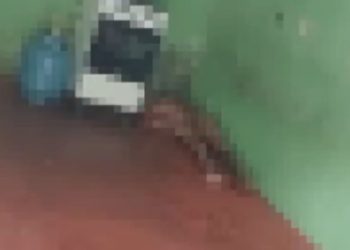 Vídeo: Sem roupas, homem é encontrado morto com faca cravada no peito no Novo Aleixo