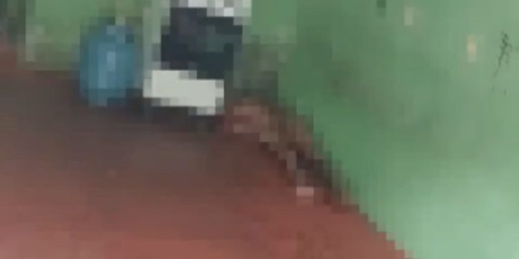 Vídeo: Sem roupas, homem é encontrado morto com faca cravada no peito no Novo Aleixo