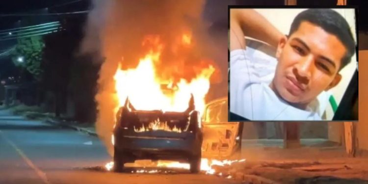 Bêbado, motorista mata motoqueiro e tem carro incendiado pela população no AM