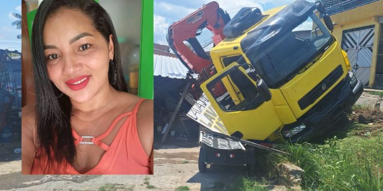 Vídeo: caminhão desgovernado esmaga mulher na zona Leste de Manaus