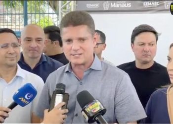 Coletiva – Prefeitura de Manaus reinaugura Cras e entrega campo do Bahia no bairro São José totalmente revitalizados