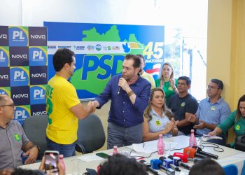 Senador Plínio Valério entra com reforço do PSDB Amazonas na candidatura do Capitão Alberto Neto e Professora Maria do Carmo