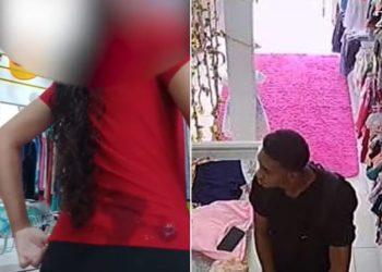 Vídeo: homem se masturba e ejacula nas costas de vendedora de loja; ele foi preso