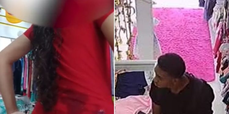 Vídeo: homem se masturba e ejacula nas costas de vendedora de loja; ele foi preso
