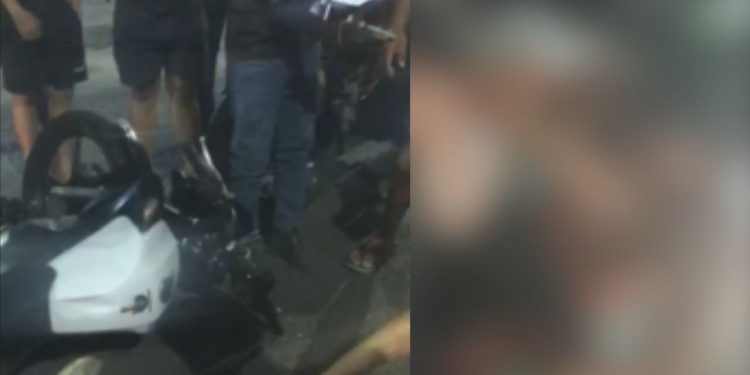 Acidente de moto deixa duas pessoas ferida na zona sul de Manaus