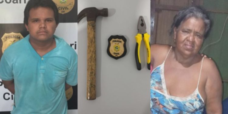 Para matar a mãe idosa, jovem de 19 anos usou martelo e alicate no Amazonas