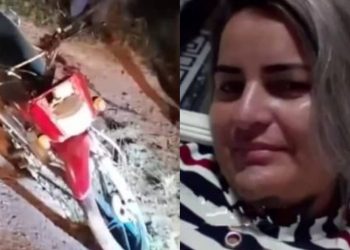 Corrente da moto cai e mulher morre em grave acidente no interior do Amazonas