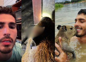 "Tentaram matar a Filó": Agenor denuncia homem que deu 'remada' em capivara no Amazonas