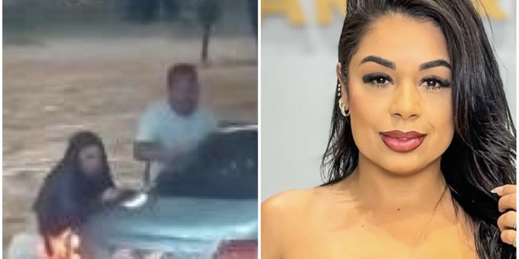 Vídeo: Influenciadora m0rr3 ao ser arrastada por enchente ao lado do marido