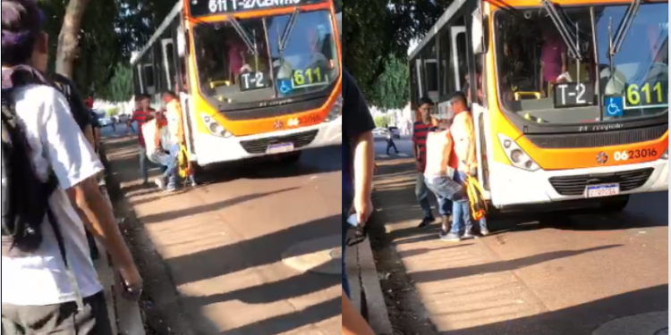 Vídeo: homem tenta roubar linha 611 e leva porrada dos passageiros em Manaus