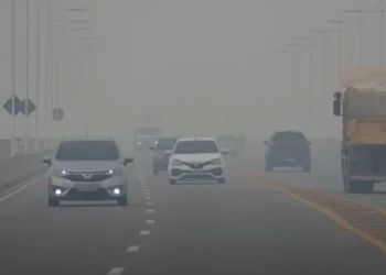 Manaus com fumaça densa e Péssima qualidade do ar